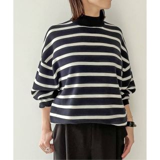 アパルトモンドゥーズィエムクラス(L'Appartement DEUXIEME CLASSE)のL'AppartementMockneck Border Knit(ニット/セーター)