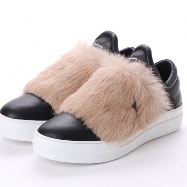 新品✨タグ付き♪定価48,290円 ルコライン 本革ファースニーカー 大特価‼️