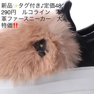 ルコライン(RUCO LINE)の新品✨タグ付き♪定価48,290円　ルコライン　本革ファースニーカー　大特価‼️(スニーカー)