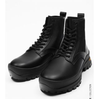 ZARA×VIBRAM ジッパーレザーシューズ 27.5cm