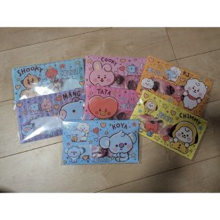 BT21　ファイルケースチョコ　KOYA TATA COOKY RJ(キャラクターグッズ)