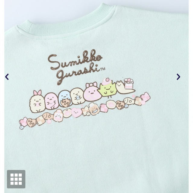 新品未使用♡すみっこミントトレーナー キッズ/ベビー/マタニティのキッズ服女の子用(90cm~)(Tシャツ/カットソー)の商品写真