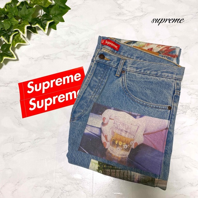 supreme daido moriyama デニムパンツ 奇抜 デザインパンツ 総合