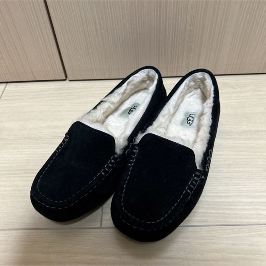 UGG ★ アンスレーモカシンブラック24cm ANSLEY US7レディース