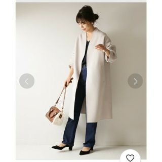 スピックアンドスパン(Spick & Span)の☆くまさん様専用☆ Spick＆Span Wフェイススタンドノーカラーコート(ロングコート)