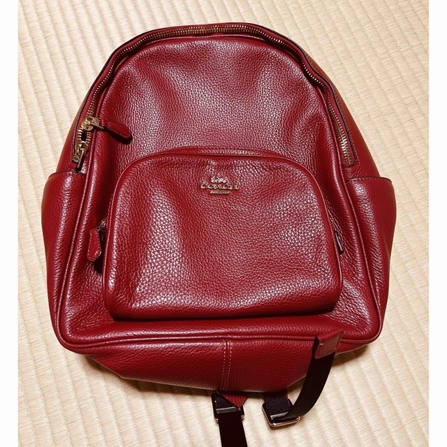 COACH(コーチ)の新品未使用！コーチ リュックサック 赤 レディースのバッグ(リュック/バックパック)の商品写真