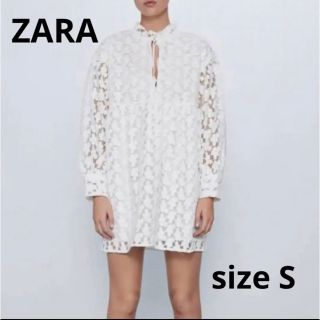 ザラ(ZARA)の値下げ【ZARA】ストラクチャ入り生地 ミニワンピース(ミニワンピース)