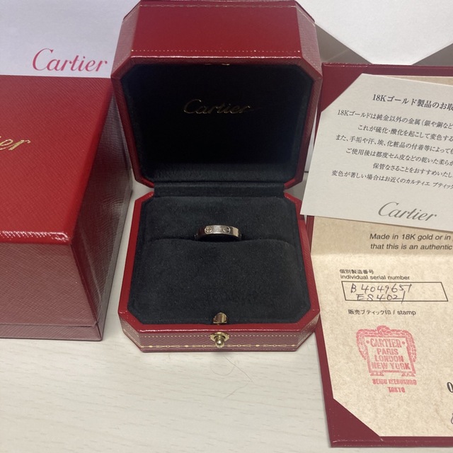 Cartier(カルティエ)のカルティエ　ミニ ラブ リング　51 11号　WG K18 レディースのアクセサリー(リング(指輪))の商品写真