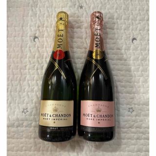 モエエシャンドン(MOËT & CHANDON)のモエシャンドン　ブリュット＆ロゼ　2本セット　750ml(シャンパン/スパークリングワイン)