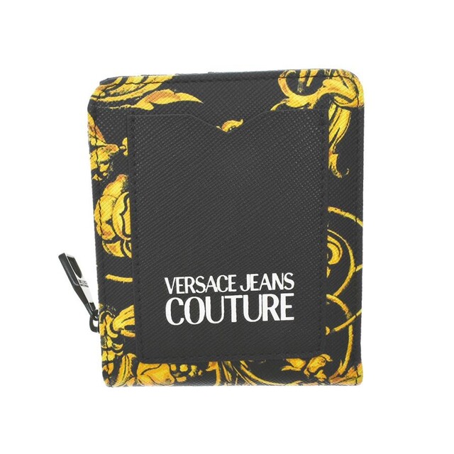 VERSACE JEANS COUTURE 折り財布 バロック ブラック