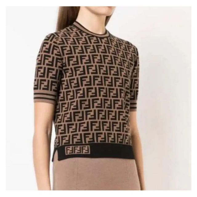 ✩Fendi✩FF 半袖 ニットトップス セーター 38 | www.jarussi.com.br