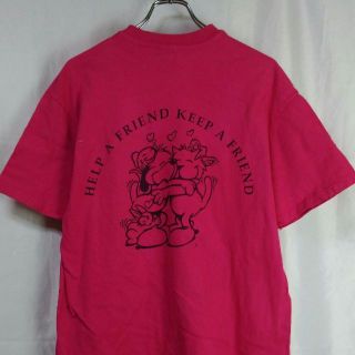 ヘインズ(Hanes)のアメリカ古着半袖Tシャツプリントアニマル柄ヘインズ(Tシャツ/カットソー(半袖/袖なし))