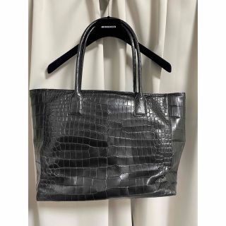 WAKO クロコ トートバッグ30万★クロム ビジネス celine エルメス(トートバッグ)