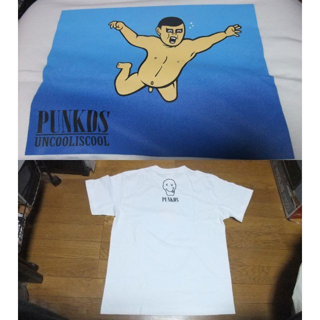 PUNK DRUNKERS(パンクドランカーズ)の未使用 モッシュダイブ punkdrunkers Tシャツ L 白 フェス メンズのトップス(Tシャツ/カットソー(半袖/袖なし))の商品写真