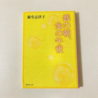 シュウエイシャ(集英社)の集英社文庫　銀の朝、金の午後　藤堂志津子　小説(文学/小説)