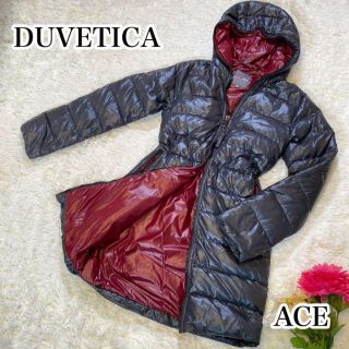 デュベティカ(DUVETICA)のデュベティカ ACE アチェ ウールダウンコート グレー ボルドー 38サイズ(ダウンコート)