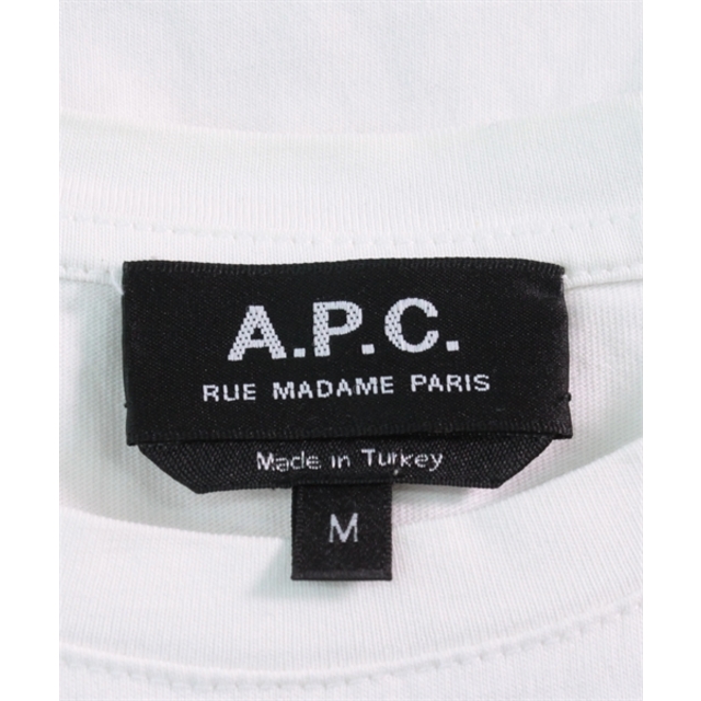 A.P.C(アーペーセー)のA.P.C. アーペーセー Tシャツ・カットソー M 白 【古着】【中古】 レディースのトップス(カットソー(半袖/袖なし))の商品写真