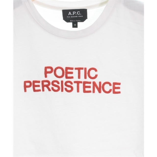 A.P.C(アーペーセー)のA.P.C. アーペーセー Tシャツ・カットソー M 白 【古着】【中古】 レディースのトップス(カットソー(半袖/袖なし))の商品写真