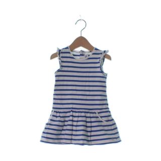 プチバトー(PETIT BATEAU)のPETIT BATEAU ワンピース（その他） 86 白x青(ボーダー) 【古着】【中古】(ワンピース)