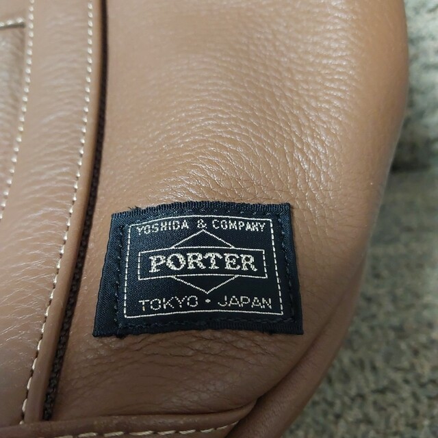 PORTER ポーター ☆ センシュアス レザー トートバッグ S ブラウン