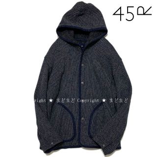 45R ビーチボアの908ヨッティングフーディ 5 インディゴ ジャケット-