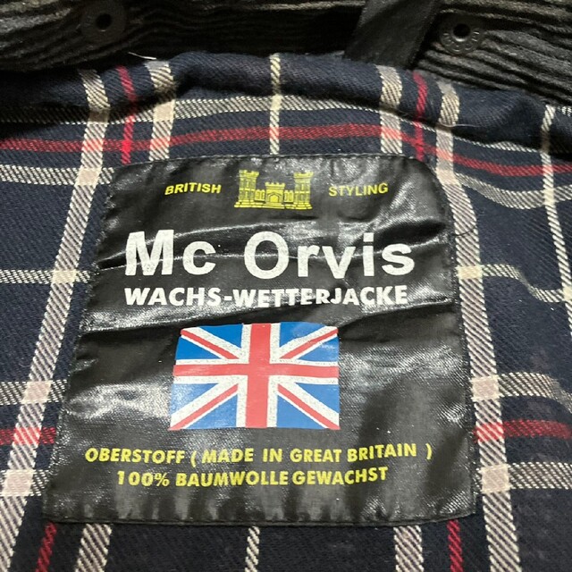 【Mc Orvis】イギリス製 コーデュロイ襟 オイルドジャケット A-154