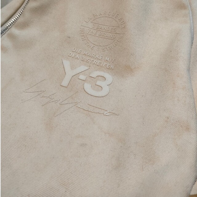 Y-3(ワイスリー)の【15周年レア物】Y-3 ワイスリー ロゴプリントキャンバスバックパックリュック メンズのバッグ(バッグパック/リュック)の商品写真