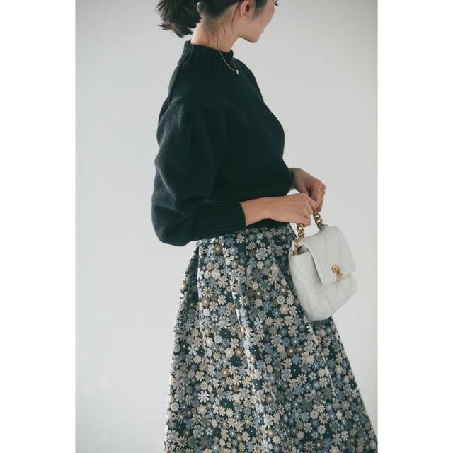 未使用に近seventen by mihokawahito タックスリーブニット-