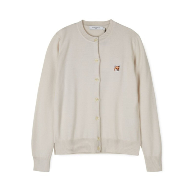 MAISON KITSUNE'(メゾンキツネ)のメゾンキツネ フォックスヘッド カーディガン　S レディースのトップス(カーディガン)の商品写真