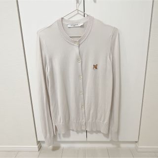 メゾンキツネ(MAISON KITSUNE')のメゾンキツネ フォックスヘッド カーディガン　S(カーディガン)