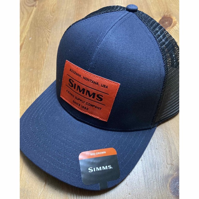 Simms cap シムス キャップ 帽子 ORIGINAL PATCH 新品