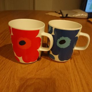 マリメッコ(marimekko)の★タイムセール★marimekko マグカップ ペアセット ウニッコ(グラス/カップ)