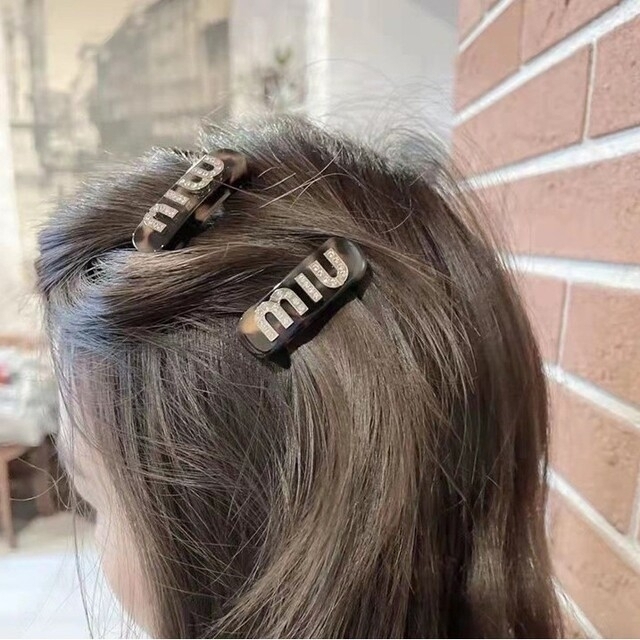 Premium Line MIU MIU べっこう柄 バレッタ ヘアクリップ