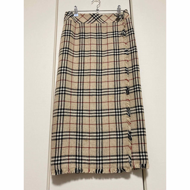 BURBERRY(バーバリー)のBURBERRY LONDON チェック柄巻きスカート レディースのスカート(ロングスカート)の商品写真