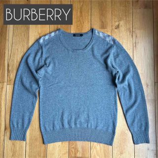 バーバリーブラックレーベル(BURBERRY BLACK LABEL)の美品 BURBERRY ブラックレーベル ニット セーター ノバチェック(ニット/セーター)