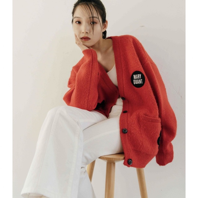 MARY QUANT - MARY QUANT/マリークヮント ワッペンシャギーニット