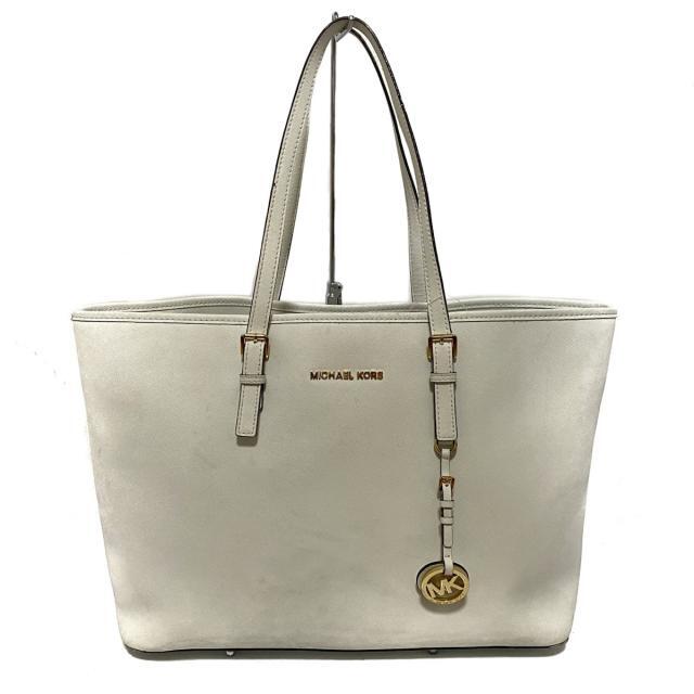 マイケルコース トートバッグ - 白 レザー www.lewaa.sa
