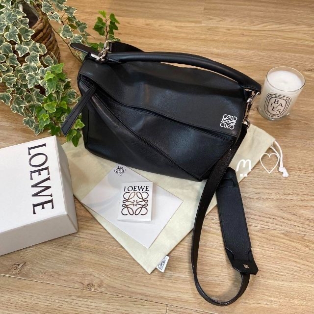 好きに LOEWE - LOEWE ロエベ パズルバッグ ミディアム ブラック