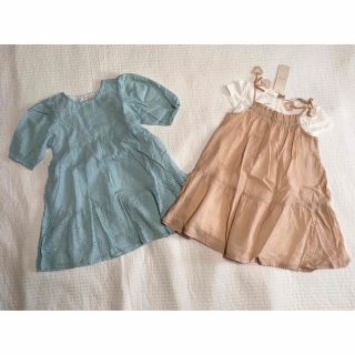 petit main - プティマイン ワンピ トップス まとめ 春 夏 110の通販