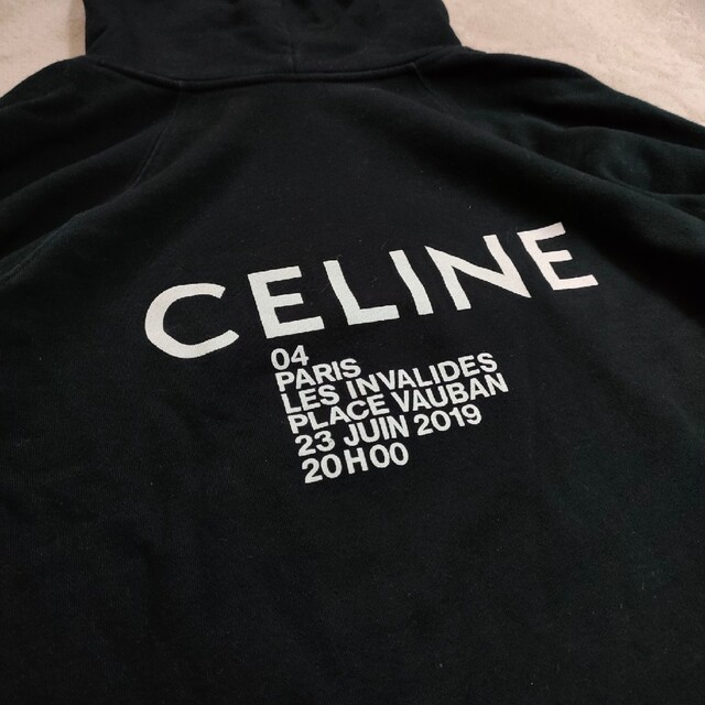 celine(セリーヌ)の【確実正規品】セリーヌ CELINE バックプリントロゴパーカー ユニセックス レディースのトップス(パーカー)の商品写真