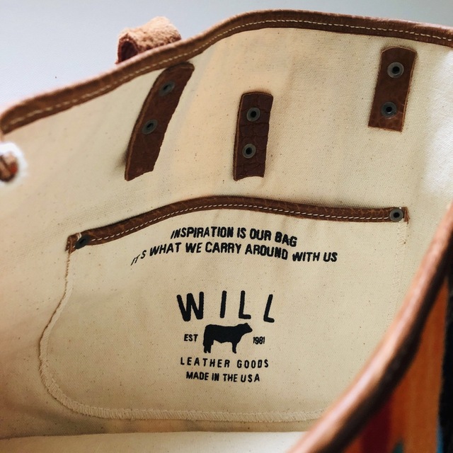 WILL LEATHER GOODS　トートバッグ　米国製　ネイティブ柄