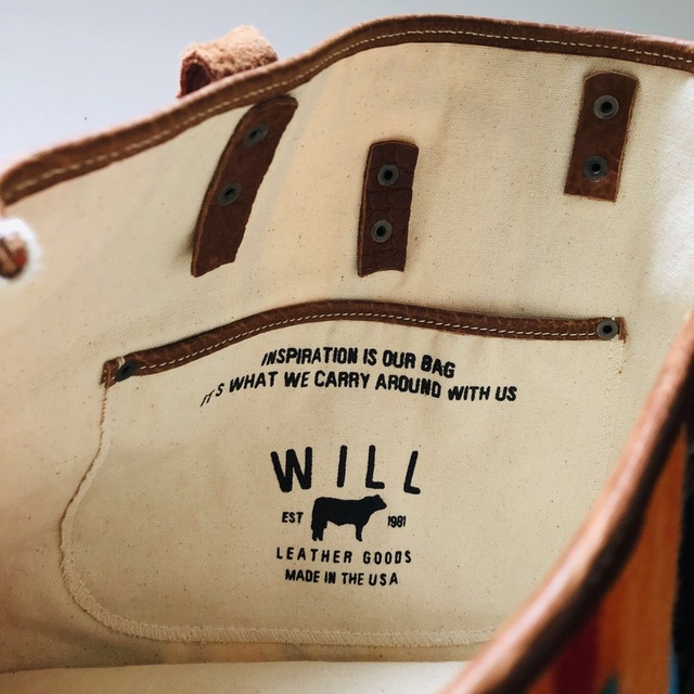 WILL LEATHER GOODS(ウィルレザーグッズ)のWILL LEATHER GOODS　トートバッグ　米国製　ネイティブ柄 メンズのバッグ(トートバッグ)の商品写真