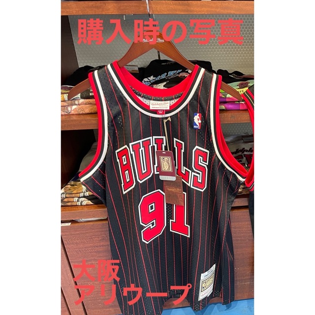 MITCHELL & NESS(ミッチェルアンドネス)のバスケ タンクトップ ミッチェル&ネス NBAブルズ デニス・ロッドマン スポーツ/アウトドアのスポーツ/アウトドア その他(バスケットボール)の商品写真