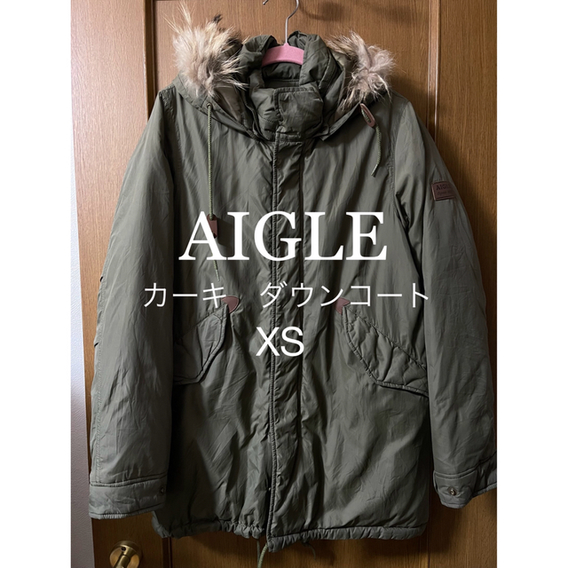 AIGLE - AIGLEダウンコート カーキXSの通販 by YU's shop｜エーグル