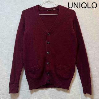 UNIQLO - UNIQLO(ユニクロ)＊ベーシックカーディガン ボルドーの通販