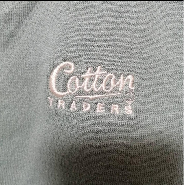 Cotton TRADERS くすみグリーン アースカラー スウェット メンズのトップス(スウェット)の商品写真