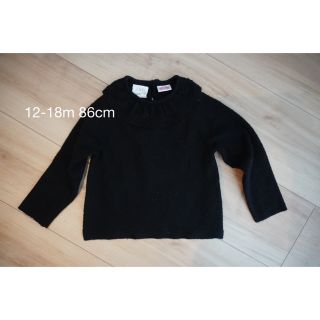 ザラキッズ(ZARA KIDS)のZARA 12-18m 86cm フリルニットセーター(ニット/セーター)