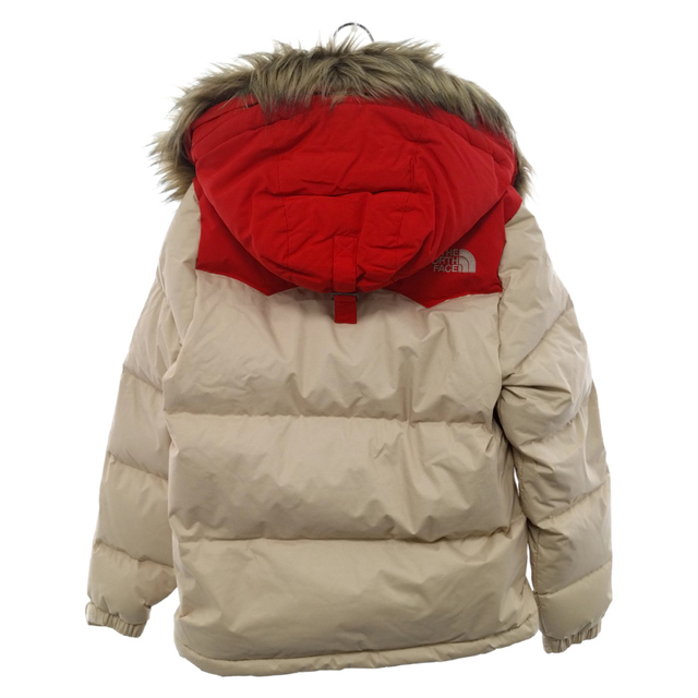 THE NORTH FACE ザノースフェイス W'S EAGLE PEAK DOWN JACKET ナイロン ファー付 ダウンジャケット NYJ1DF99 ベージュ/レッド レディース 1