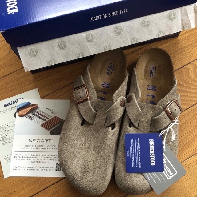 BIRKENSTOCK   新品 ビルケン ボストン スウェード トープ の