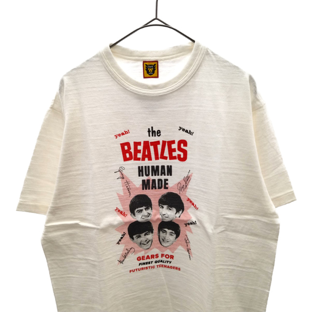 HUMAN MADE ヒューマンメイド 22SS×The Beatles ビートルズ クルーネック半袖Tシャツ ホワイト